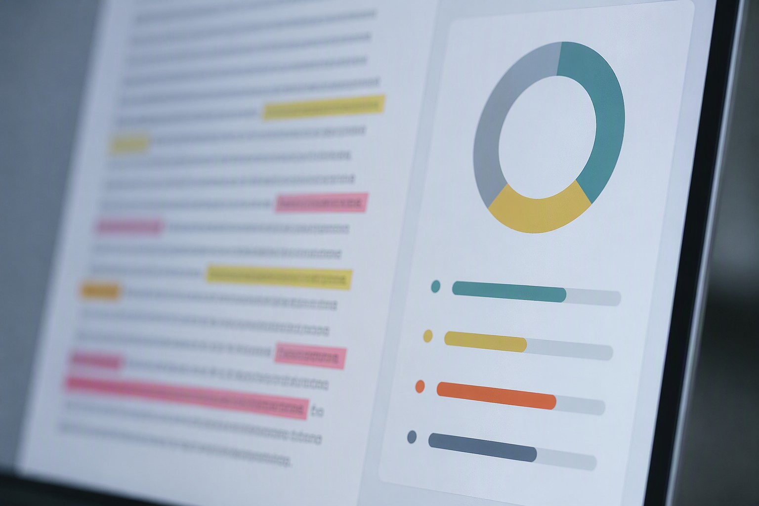 Article quality review with weak passages ready for editing